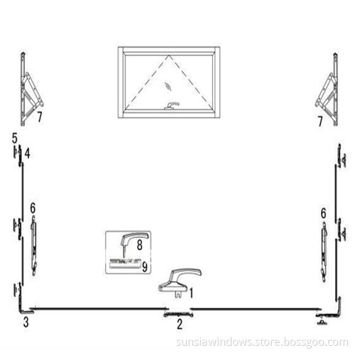 Curtain Wall Multi Locking Pin